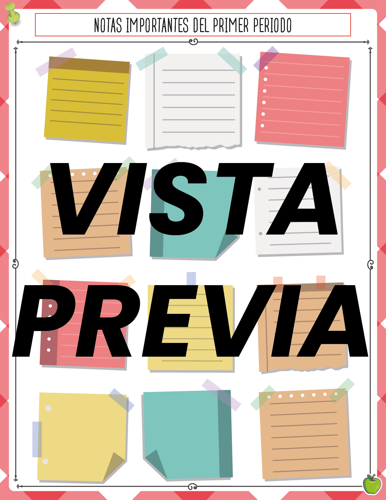 Agenda Manzana SUPERVISOR Preescolar