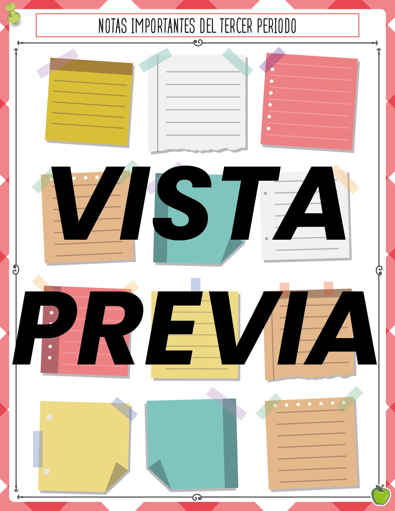 Agenda Manzana SUPERVISOR Preescolar