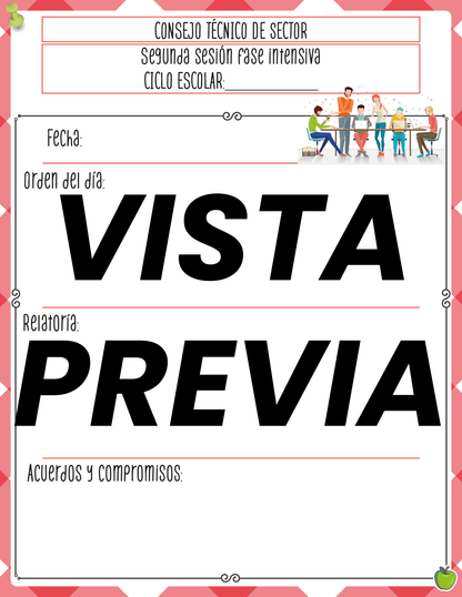 Agenda Manzana SUPERVISOR Preescolar