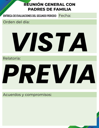 Agenda Formal Verde-azul MAESTRO Primaria