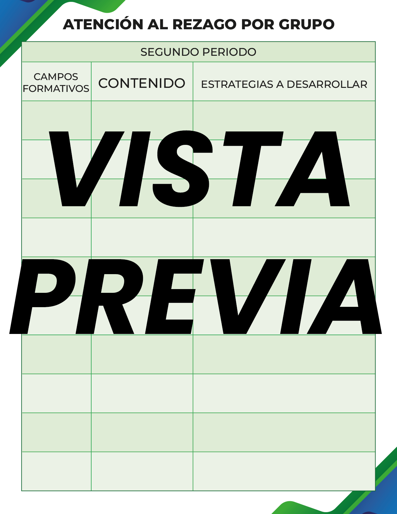 Agenda Formal Verde-azul MAESTRO Primaria