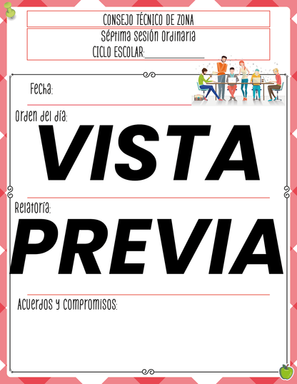 Agenda Manzana SUPERVISOR Preescolar