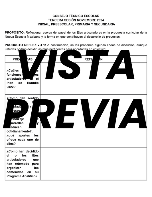 Formatos de Productos CTE Sesión 3 Editables Noviembre 2024