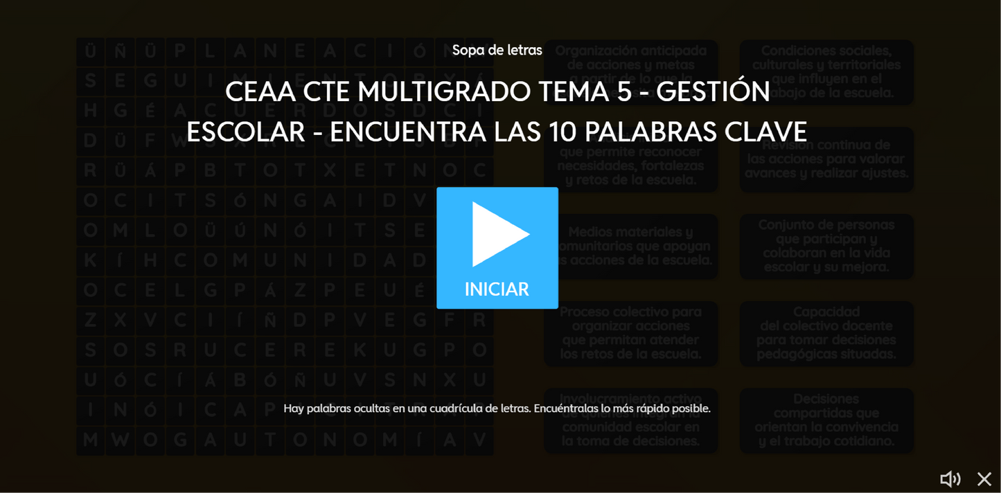 3 Juegos Interactivos CTE Multigrado Tema 5 (Requieren conexión a internet)