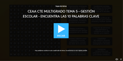 3 Juegos Interactivos CTE Multigrado Tema 5 (Requieren conexión a internet)