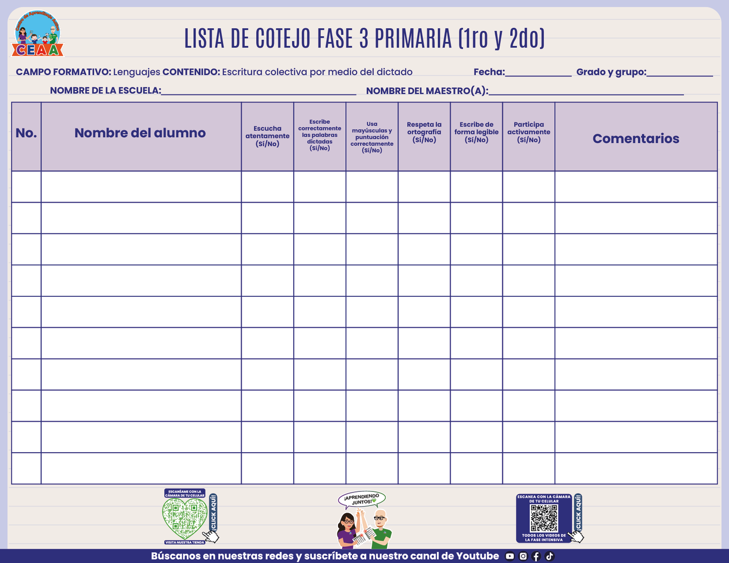 FASE 3 LENGUAJES Escritura colectiva por medio del dictado