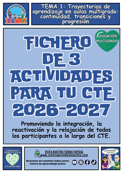 Fichero de 3 Actividades para tu CTE Educación Multigrado Tema 1
