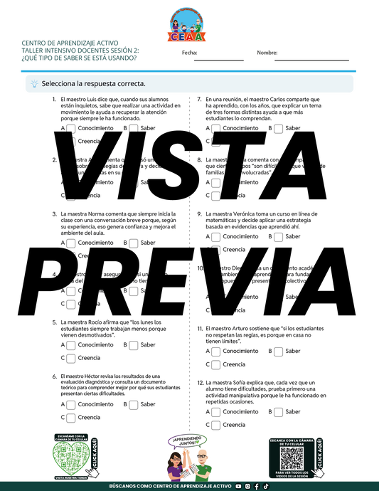 Juegos de Estudio para Imprimir Taller Intensivo Docentes Sesión 2 Enero 2026 en PDF