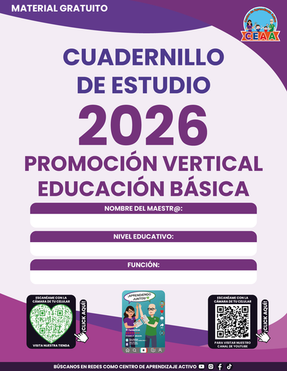 Cuadernillo Promoción Vertical Educación Básica 2026 en PDF