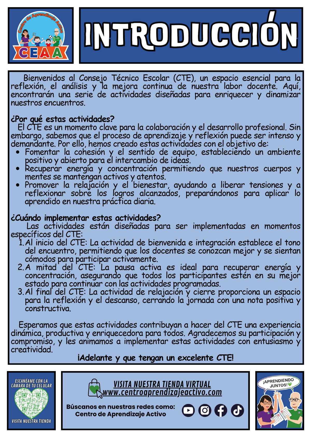 Fichero de 3 Actividades para tu CTE Educación Multigrado Tema 1