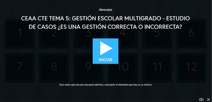 3 Juegos Interactivos CTE Multigrado Tema 5 (Requieren conexión a internet)