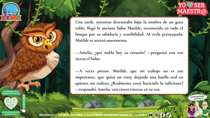 Historias para Maestros - El Bosque de la Huella Imborrable (Editable en PowerPoint)