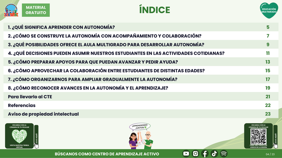 Resumen CTE del Tema 3 Educación Multigrado: AUTONOMÍA PARA APRENDER EN EL AULA ¿CÓMO ACOMPAÑAR DECISIONES, COLABORACIÓN Y RESPONSABILIDAD EN EL APRENDIZAJE? en PDF