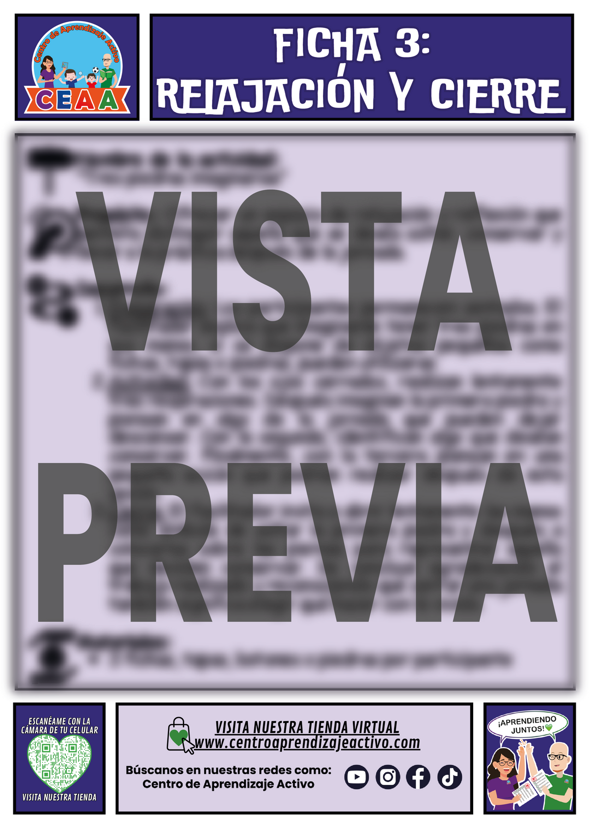 Fichero de 3 Actividades para tu CTE Educación Básica Tema 4