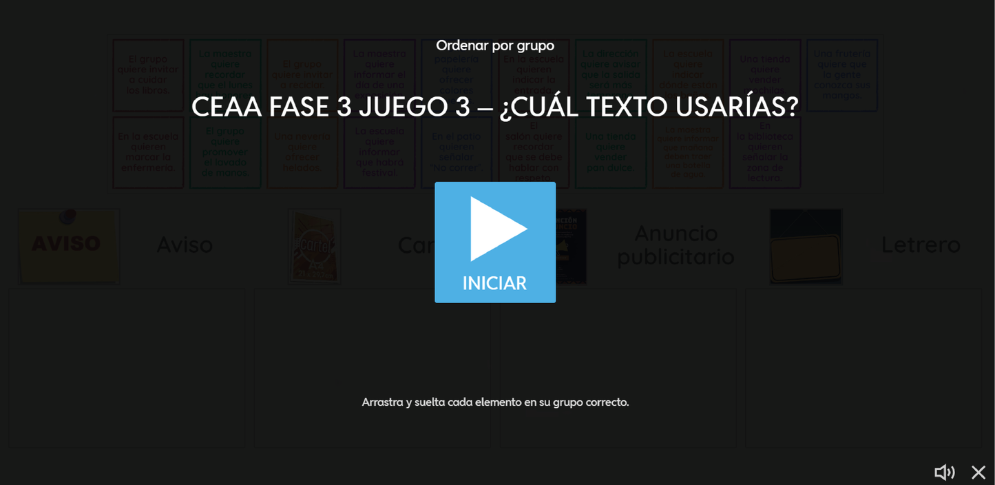 4 JUEGOS INTERACTIVOS POR CONTENIDO PARA TUS CLASES - Fase 3 - LENGUAJES - Contenido 10