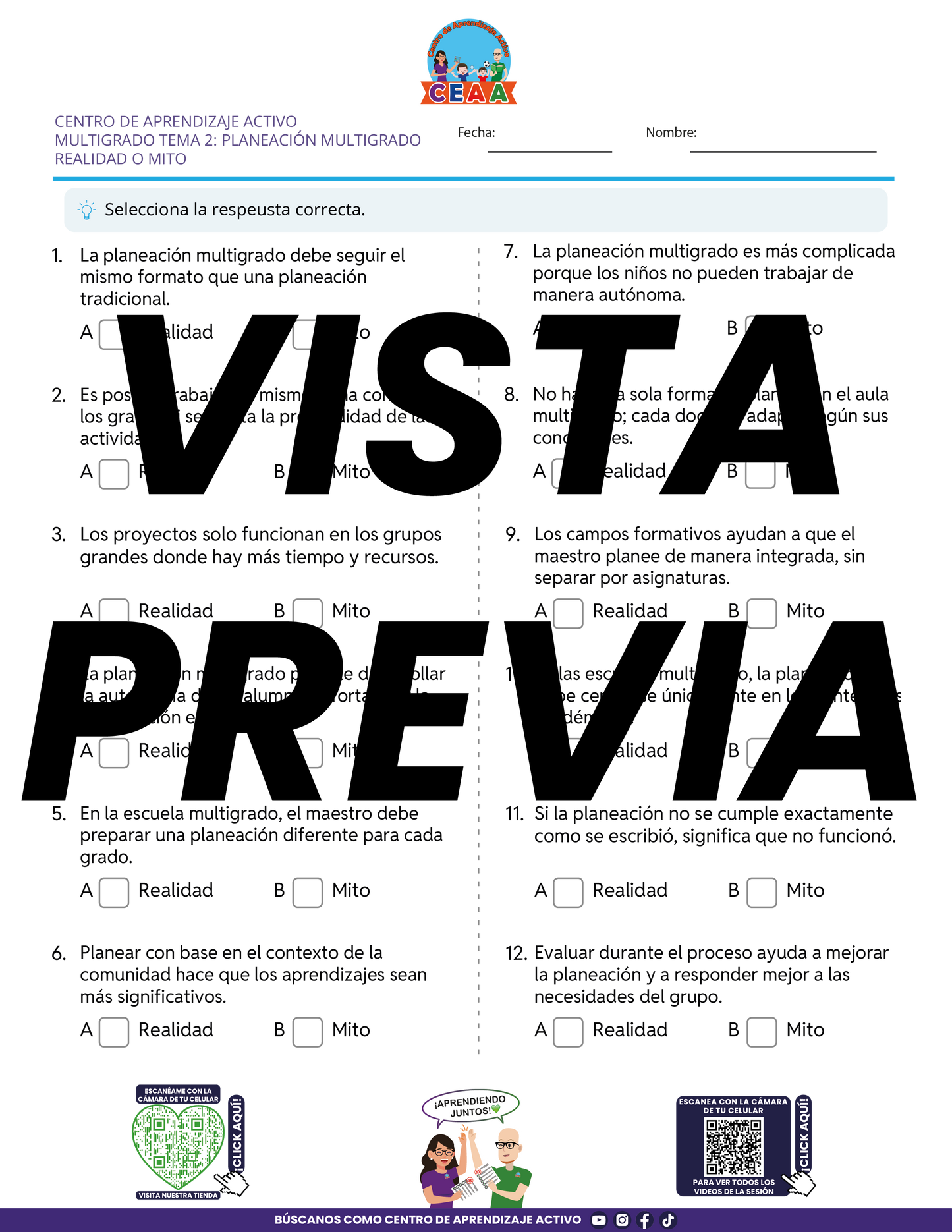 Juegos de Estudio para Imprimir CTE MULTIGRADO TEMA 2