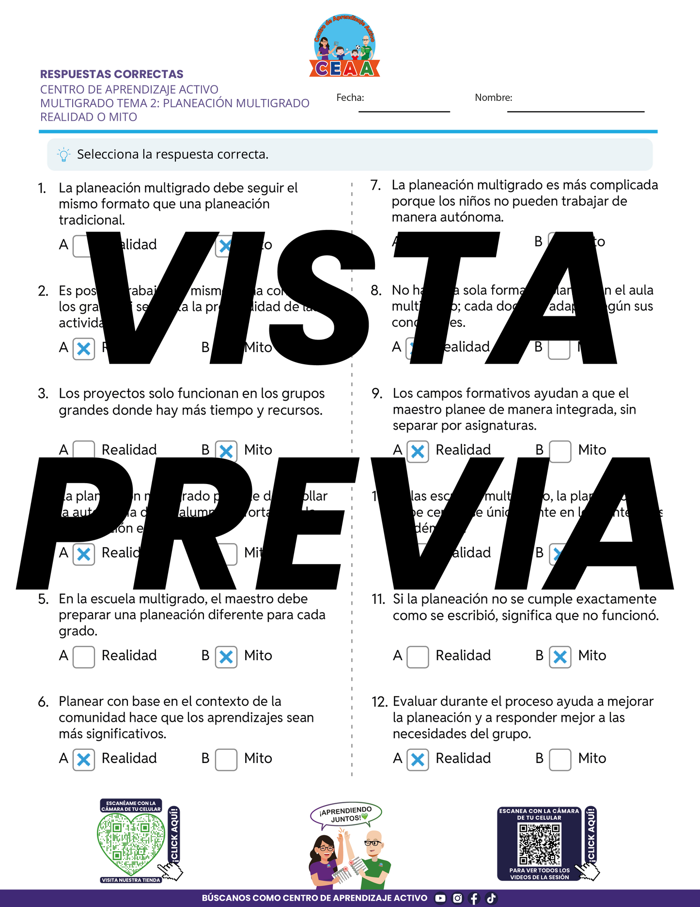 Juegos de Estudio para Imprimir CTE MULTIGRADO TEMA 2