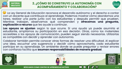 Resumen CTE del Tema 3 Educación Multigrado: AUTONOMÍA PARA APRENDER EN EL AULA ¿CÓMO ACOMPAÑAR DECISIONES, COLABORACIÓN Y RESPONSABILIDAD EN EL APRENDIZAJE? en PDF