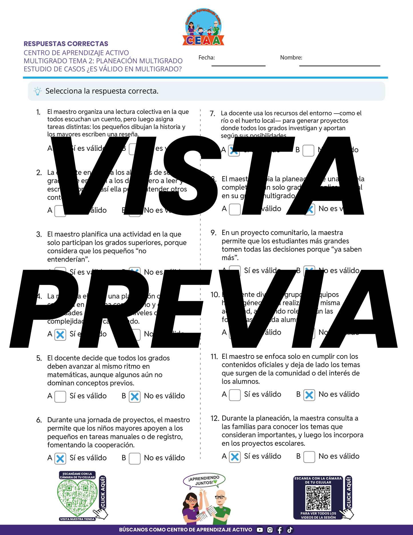 Juegos de Estudio para Imprimir CTE MULTIGRADO TEMA 2