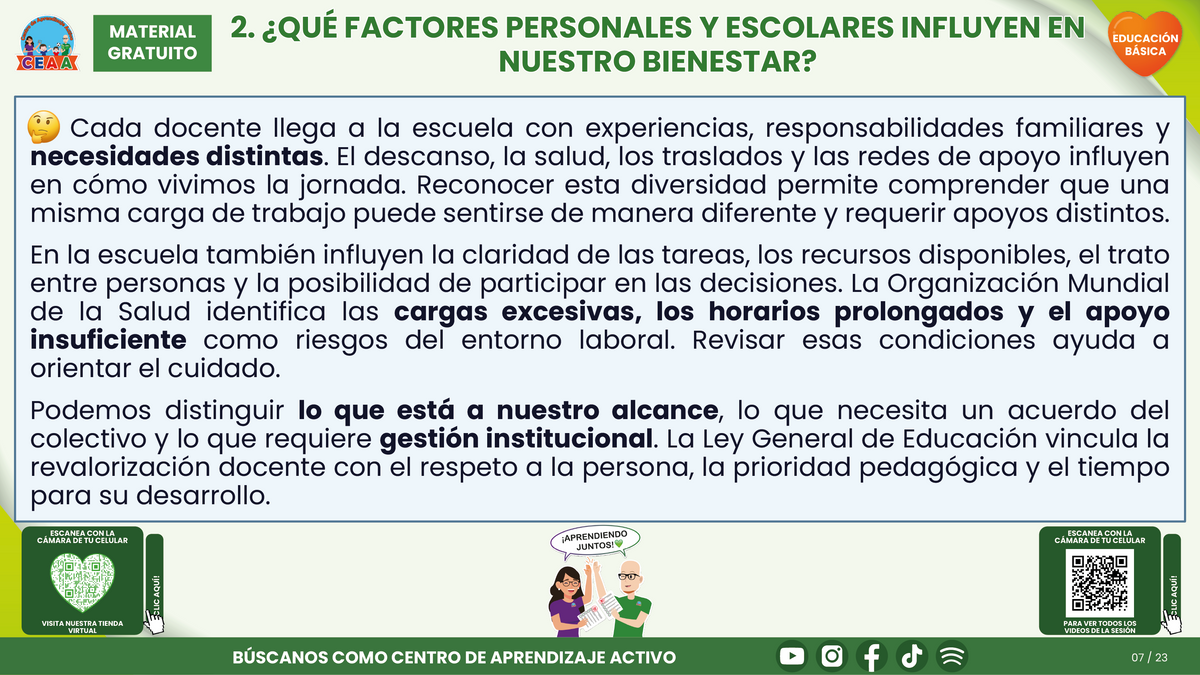 Resumen CTE del Tema 6 Educación Básica: BIENESTAR SOCIOEMOCIONAL DOCENTE ¿CÓMO CUIDARNOS Y CONSTRUIR CONDICIONES DE TRABAJO QUE NOS AYUDEN A ENSEÑAR Y CONVIVIR? en PDF