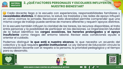 Resumen CTE del Tema 6 Educación Básica: BIENESTAR SOCIOEMOCIONAL DOCENTE ¿CÓMO CUIDARNOS Y CONSTRUIR CONDICIONES DE TRABAJO QUE NOS AYUDEN A ENSEÑAR Y CONVIVIR? en PDF
