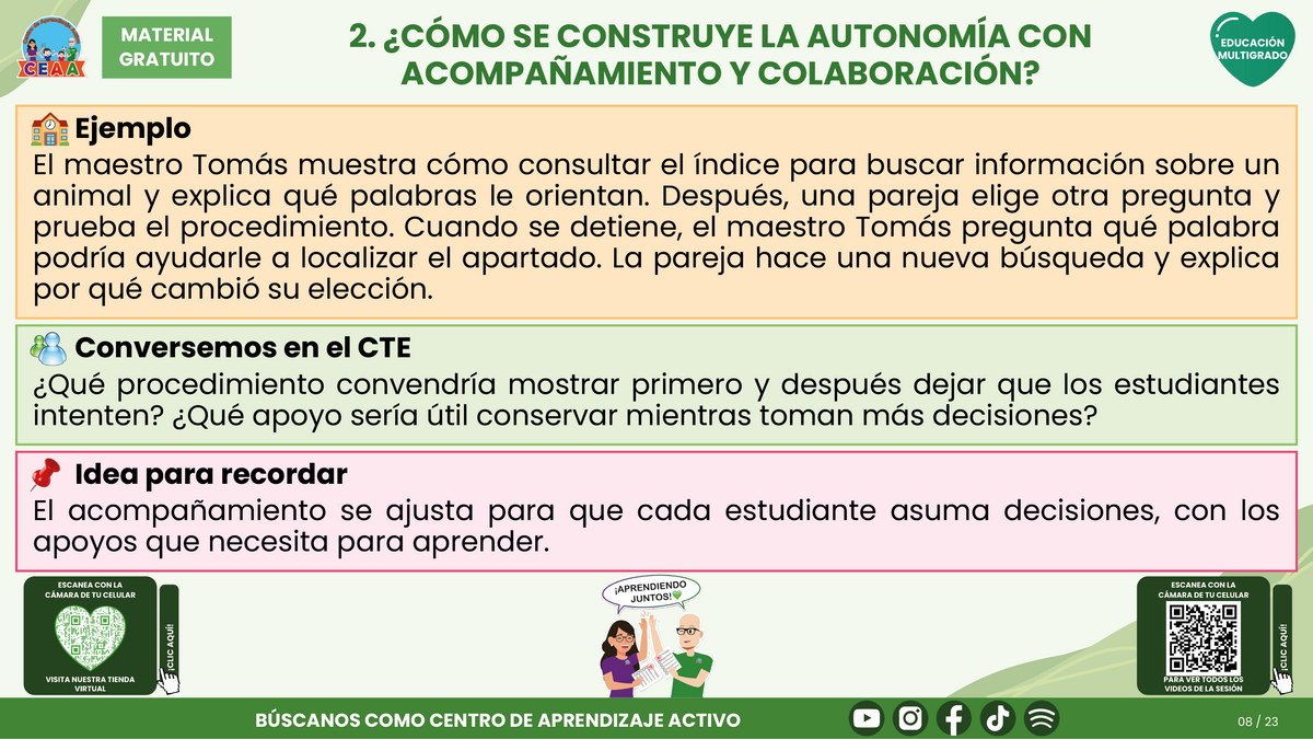 Resumen CTE del Tema 3 Educación Multigrado: AUTONOMÍA PARA APRENDER EN EL AULA ¿CÓMO ACOMPAÑAR DECISIONES, COLABORACIÓN Y RESPONSABILIDAD EN EL APRENDIZAJE? en PDF
