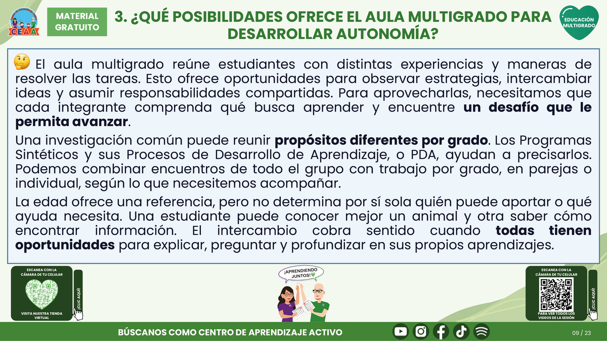 Resumen CTE del Tema 3 Educación Multigrado: AUTONOMÍA PARA APRENDER EN EL AULA ¿CÓMO ACOMPAÑAR DECISIONES, COLABORACIÓN Y RESPONSABILIDAD EN EL APRENDIZAJE? en PDF