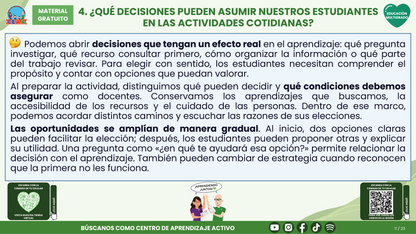 Resumen CTE del Tema 3 Educación Multigrado: AUTONOMÍA PARA APRENDER EN EL AULA ¿CÓMO ACOMPAÑAR DECISIONES, COLABORACIÓN Y RESPONSABILIDAD EN EL APRENDIZAJE? en PDF