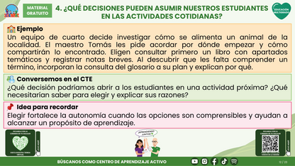 Resumen CTE del Tema 3 Educación Multigrado: AUTONOMÍA PARA APRENDER EN EL AULA ¿CÓMO ACOMPAÑAR DECISIONES, COLABORACIÓN Y RESPONSABILIDAD EN EL APRENDIZAJE? en PDF