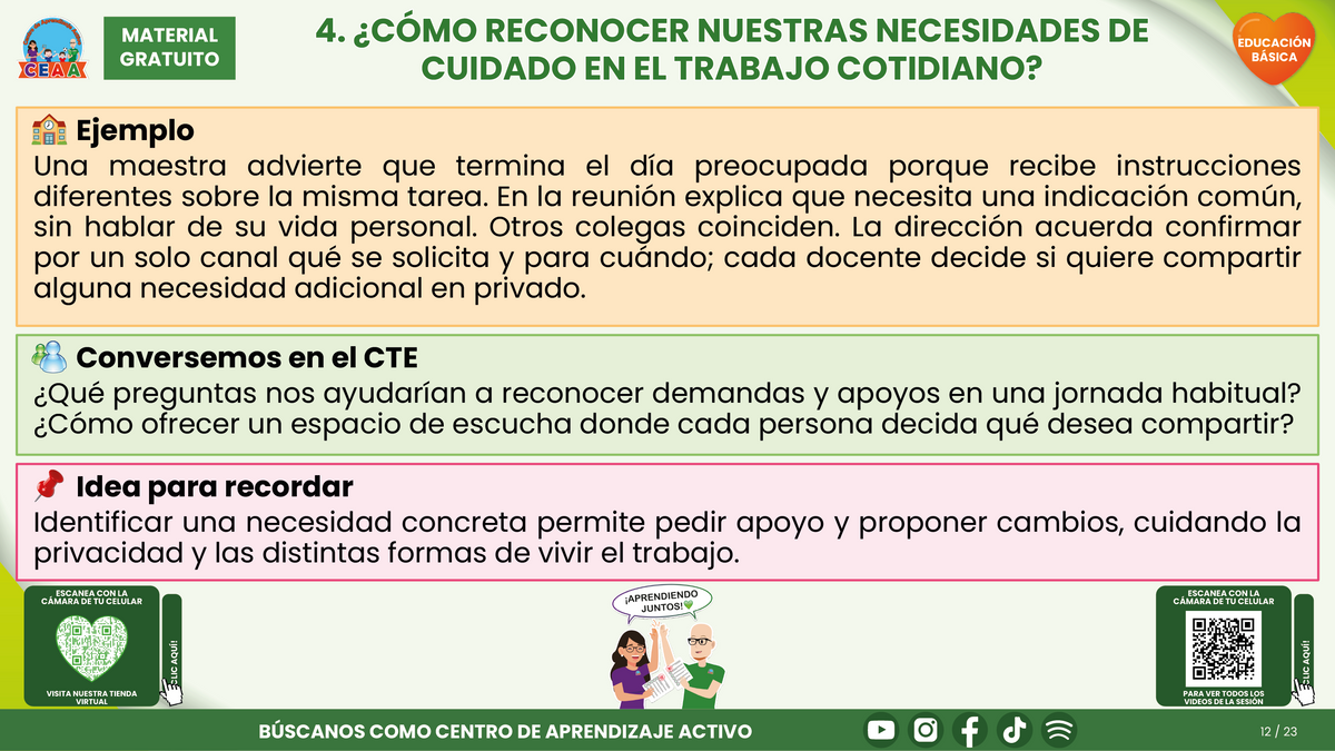 Resumen CTE del Tema 6 Educación Básica: BIENESTAR SOCIOEMOCIONAL DOCENTE ¿CÓMO CUIDARNOS Y CONSTRUIR CONDICIONES DE TRABAJO QUE NOS AYUDEN A ENSEÑAR Y CONVIVIR? en PDF
