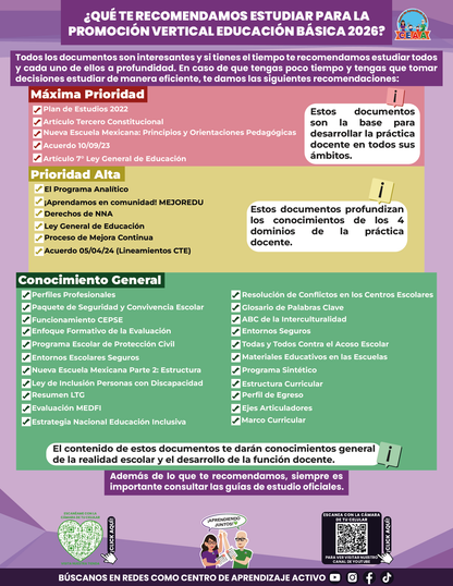 Cuadernillo Promoción Vertical Educación Básica 2026 en PDF
