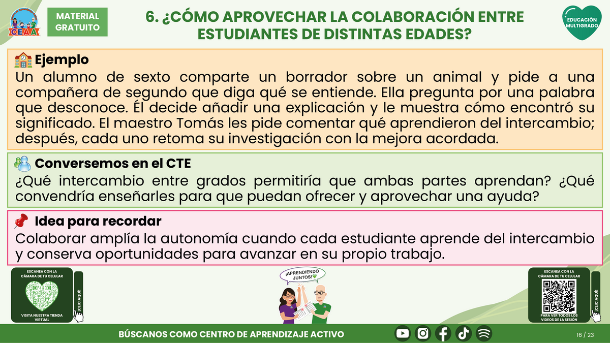Resumen CTE del Tema 3 Educación Multigrado: AUTONOMÍA PARA APRENDER EN EL AULA ¿CÓMO ACOMPAÑAR DECISIONES, COLABORACIÓN Y RESPONSABILIDAD EN EL APRENDIZAJE? en PDF