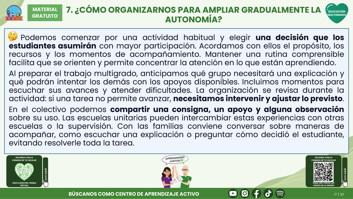 Resumen CTE del Tema 3 Educación Multigrado: AUTONOMÍA PARA APRENDER EN EL AULA ¿CÓMO ACOMPAÑAR DECISIONES, COLABORACIÓN Y RESPONSABILIDAD EN EL APRENDIZAJE? en PDF