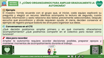 Resumen CTE del Tema 3 Educación Multigrado: AUTONOMÍA PARA APRENDER EN EL AULA ¿CÓMO ACOMPAÑAR DECISIONES, COLABORACIÓN Y RESPONSABILIDAD EN EL APRENDIZAJE? en PDF