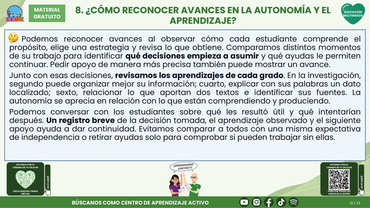 Resumen CTE del Tema 3 Educación Multigrado: AUTONOMÍA PARA APRENDER EN EL AULA ¿CÓMO ACOMPAÑAR DECISIONES, COLABORACIÓN Y RESPONSABILIDAD EN EL APRENDIZAJE? en PDF