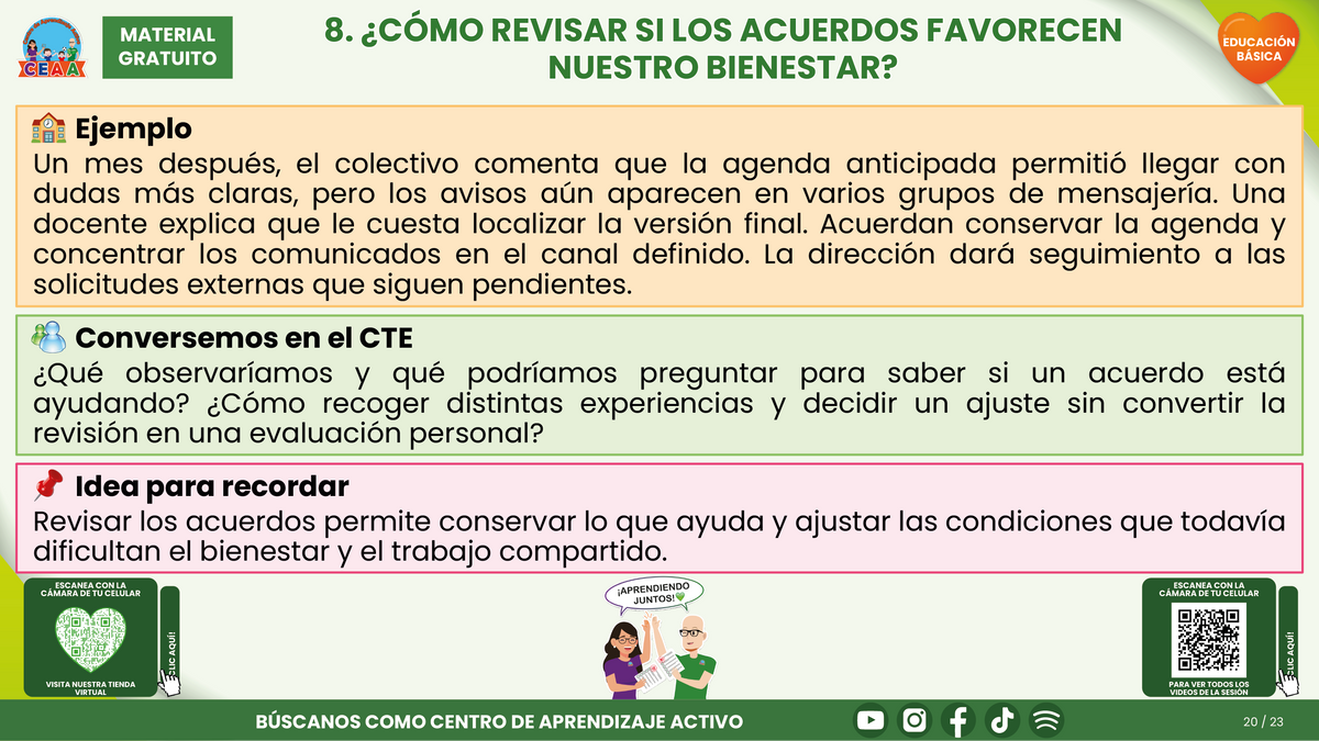 Resumen CTE del Tema 6 Educación Básica: BIENESTAR SOCIOEMOCIONAL DOCENTE ¿CÓMO CUIDARNOS Y CONSTRUIR CONDICIONES DE TRABAJO QUE NOS AYUDEN A ENSEÑAR Y CONVIVIR? en PDF