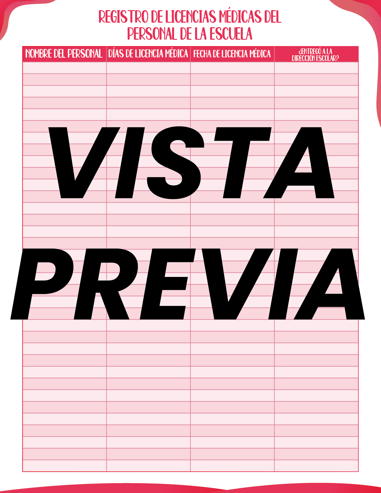 Agenda Roja DIRECTOR Preescolar