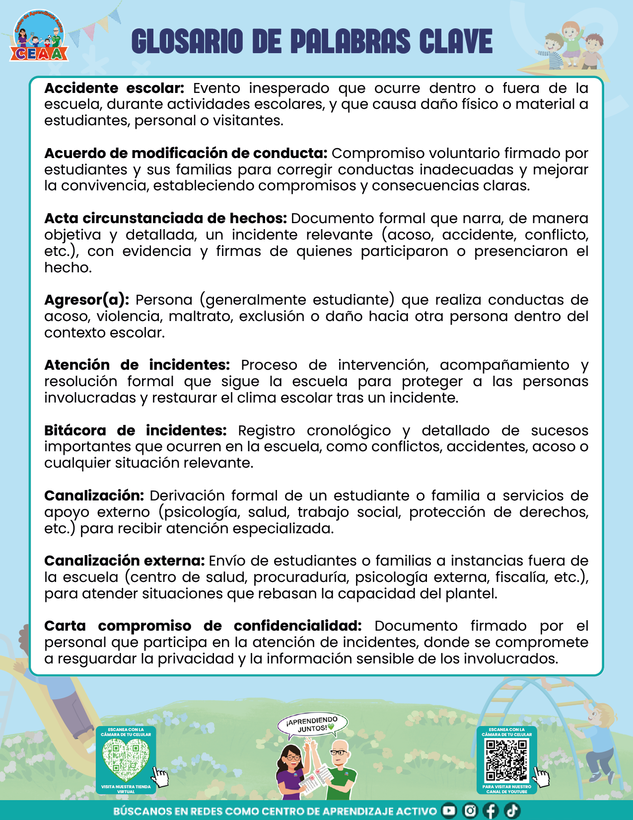BITÁCORA PARA LA PREVENCIÓN, REGISTRO Y ATENCIÓN DE INCIDENCIAS Y ACOSO ESCOLAR en PDF
