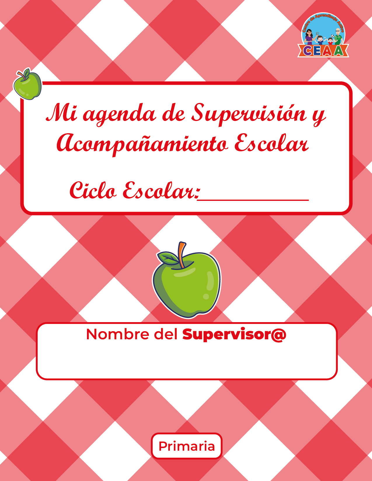 Agenda Manzana SUPERVISOR Primaria