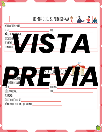 Agenda Manzana SUPERVISOR Primaria