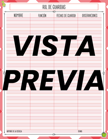 Agenda Manzana SUPERVISOR Primaria