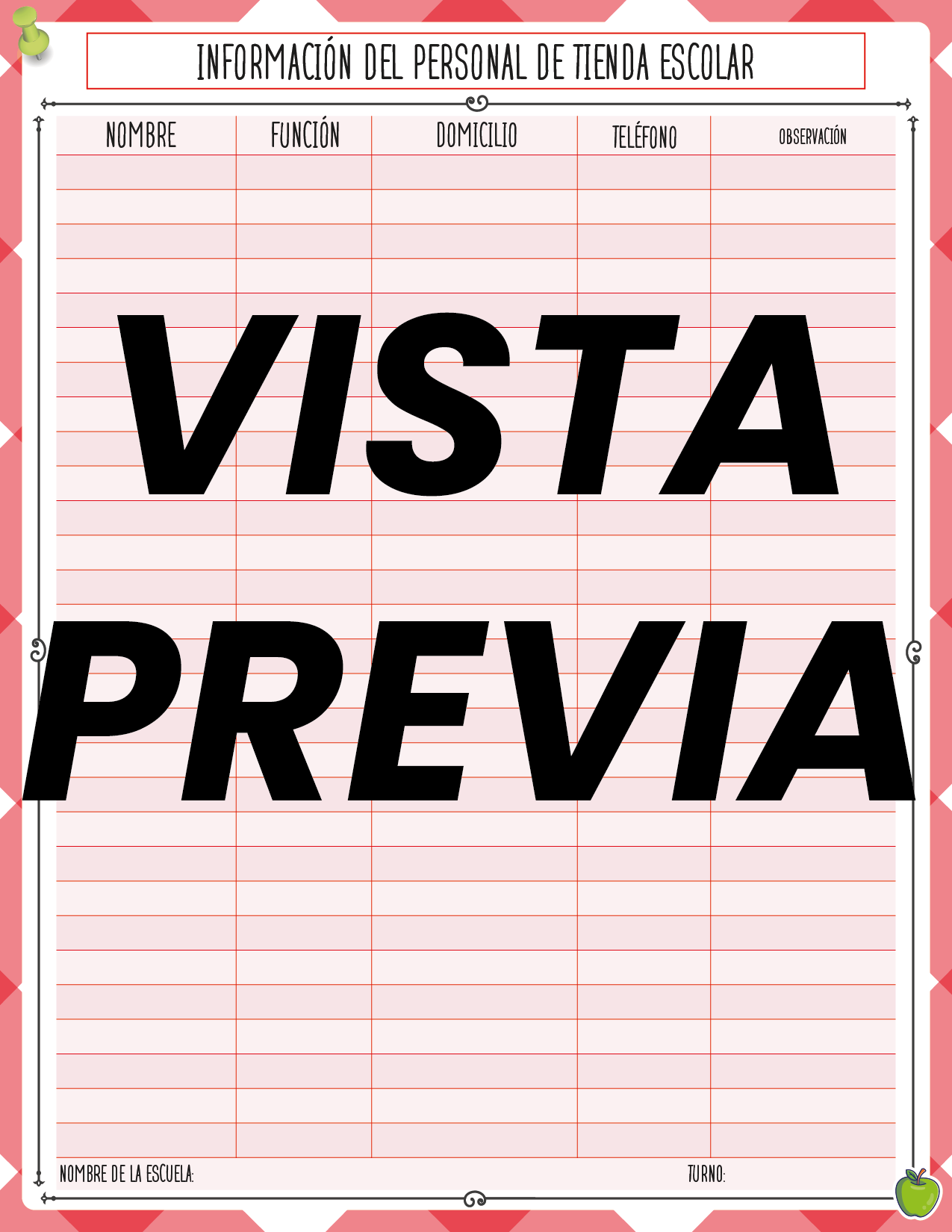 Agenda Manzana SUPERVISOR Primaria