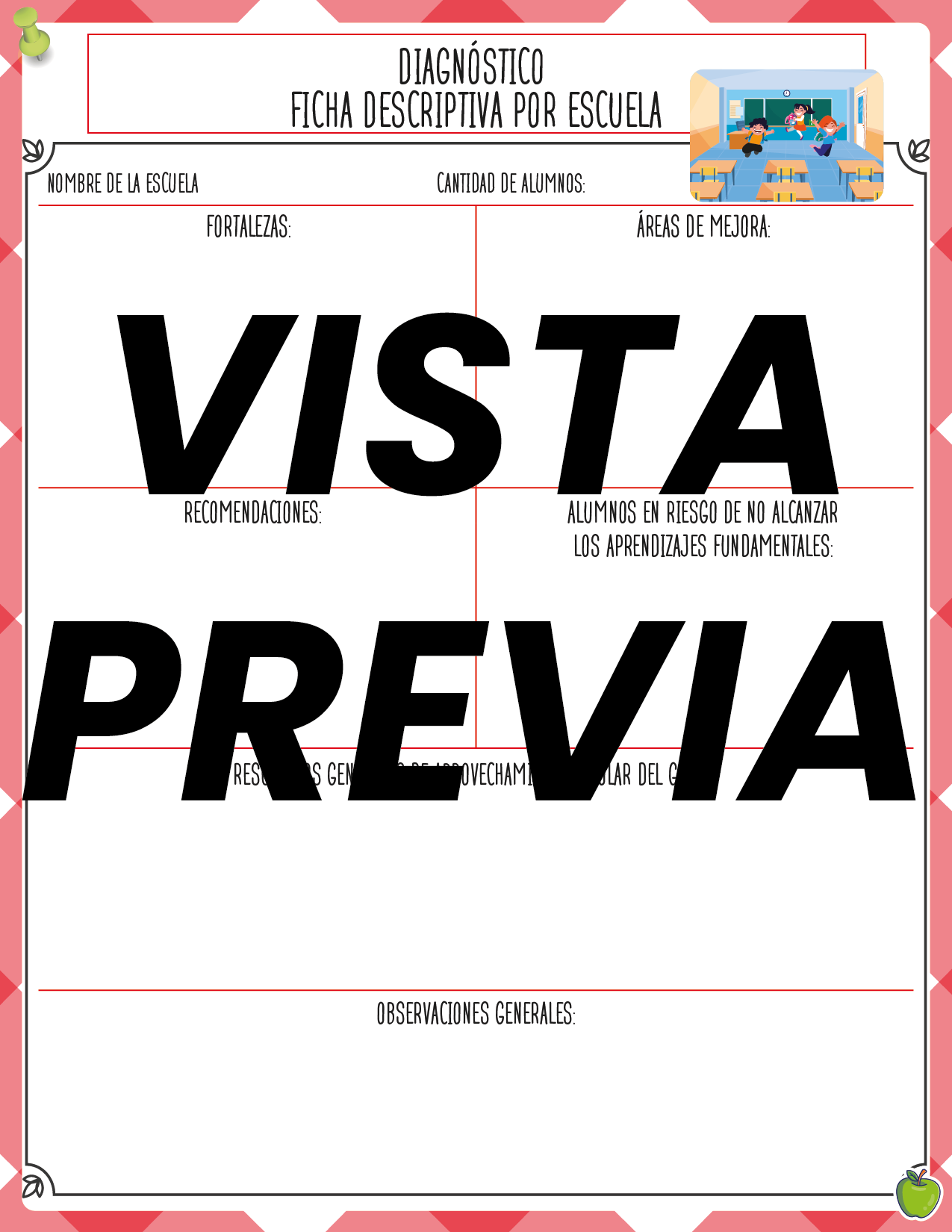 Agenda Manzana SUPERVISOR Primaria