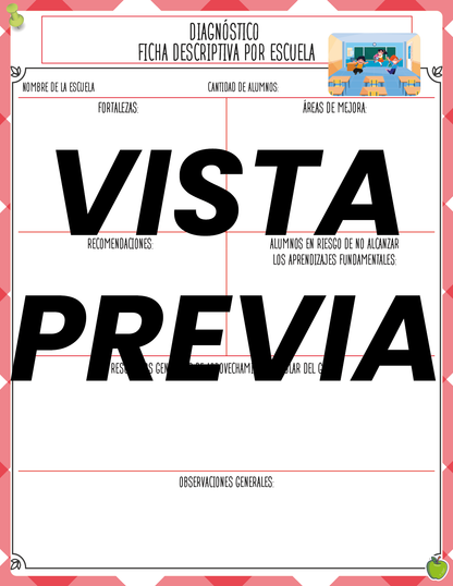 Agenda Manzana SUPERVISOR Primaria