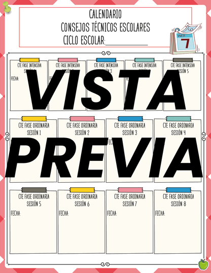 Agenda Manzana SUPERVISOR Primaria