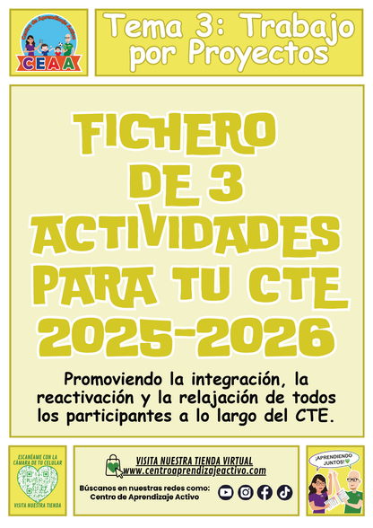 Fichero 3 Actividades para tu CTE Tema 3: Trabajo por Proyectos