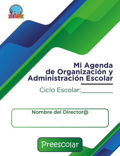 Agenda Formal Verde-azul DIRECTOR Preescolar