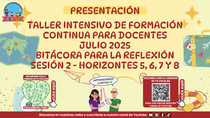 Presentación Taller Intensivo Sesión 2 - Bitácora para la Reflexión en PDF