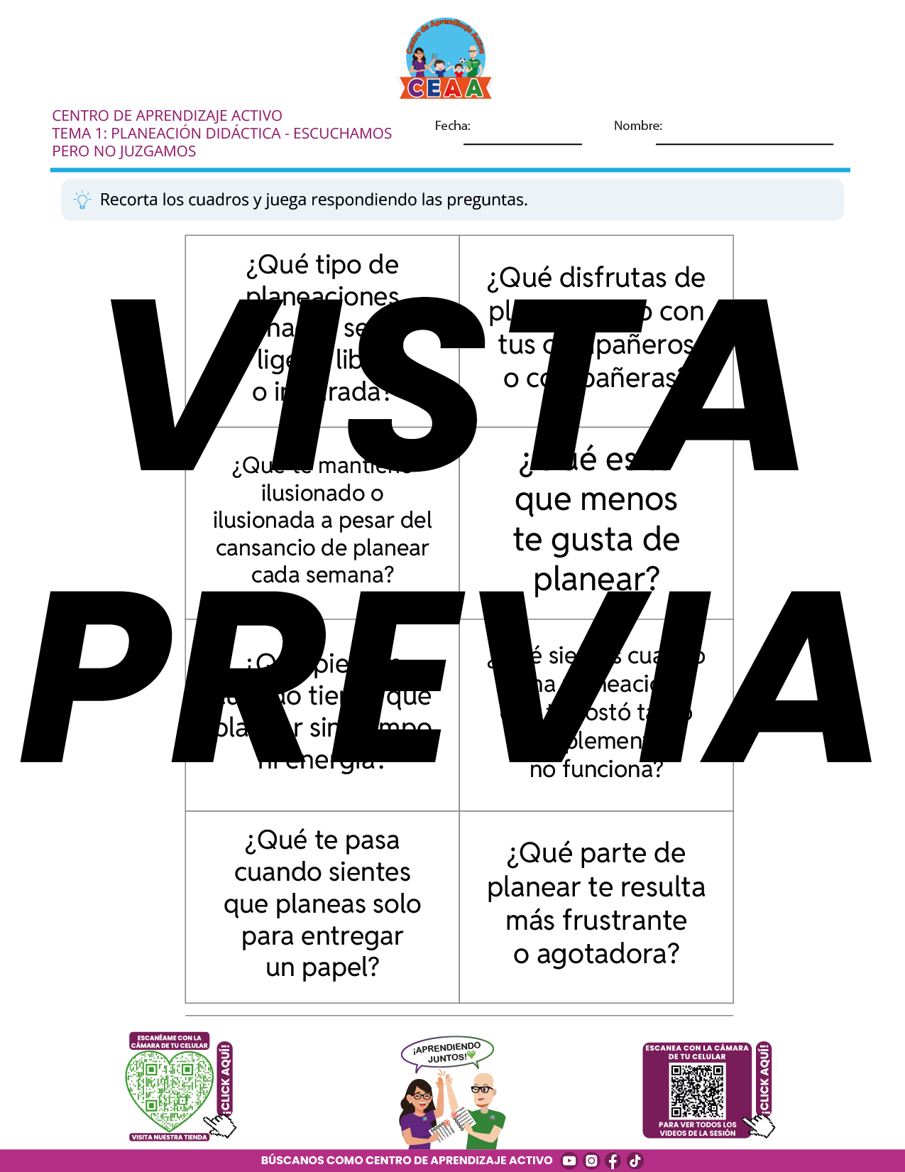 Juegos de Estudio para Imprimir CTE TEMA 1