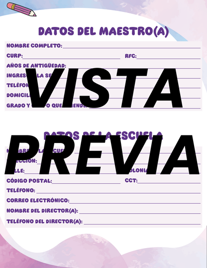 Agenda Colorida MAESTRO Preescolar